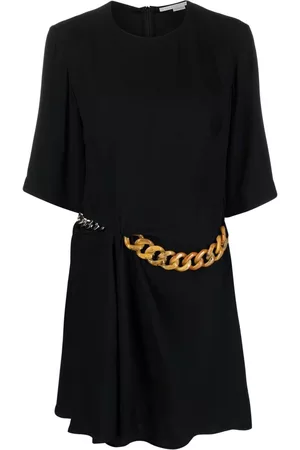 Stella McCartney Vestido Falabella corto con cadena