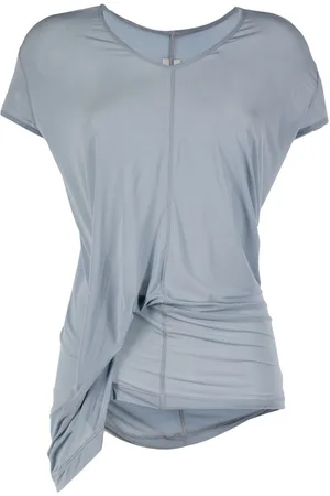 Rick Owens Camiseta con cintura fruncida
