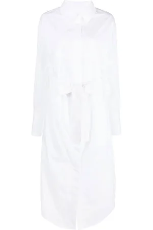 Patou Vestido camisero largo con cinturón