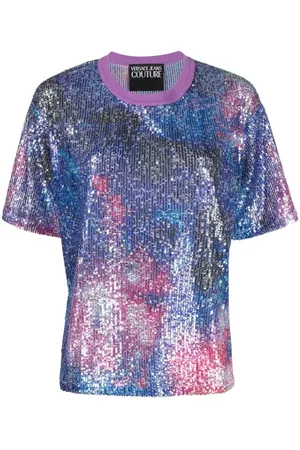 VERSACE Camiseta con lentejuelas