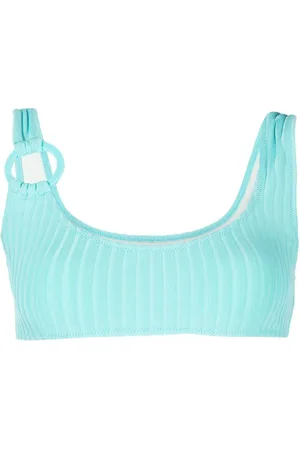 Solid Top de bikini The Elle con cuello cuadrado