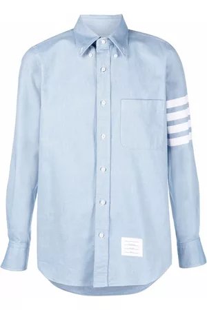 Thom Browne Camisa de manga larga con motivo 4-Bar