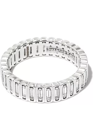 Suzanne Kalan Anillo Inlay en oro blanco de 18 ct con diamantes