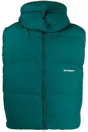 OFF-WHITE Chaleco acolchado con capucha