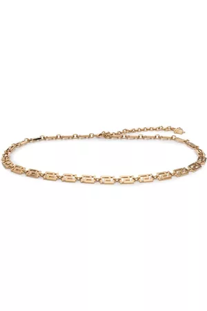 VERSACE Billetera Greca Goddess con detalle de cadena