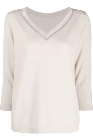 Fabiana Filippi Jersey con ribete metalizado