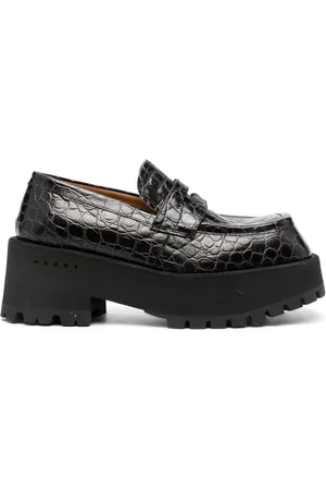 Marni Zapatos de vestir con efecto de piel de cocodrilo