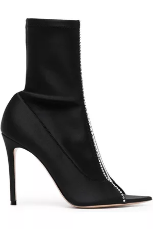 Gianvito Rossi Zapatos con tacón stiletto con apliques de cristal