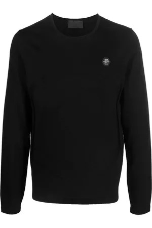Philipp Plein Jersey con logo y cuello redondo