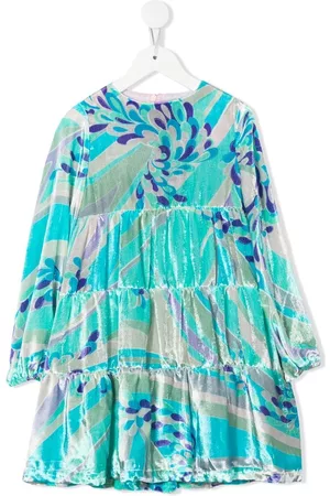 PUCCI Junior Vestido con motivo abstracto