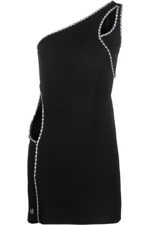 Philipp Plein Vestido corto asimétrico