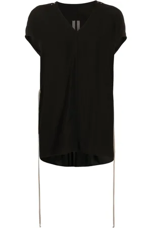 Rick Owens Camiseta larga con cordón