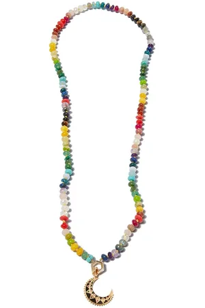 HARWELL GODFREY Colgante Mini Crescent moon en oro amarillo de 18kt