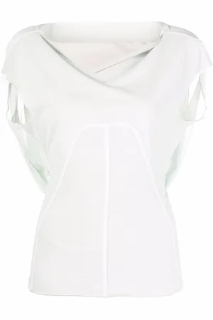 Rick Owens Top con cuello desbocado