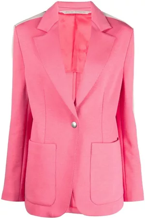 Palm Angels Blazer con botones y ribete a rayas