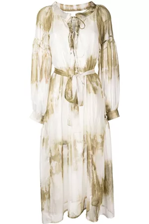 Bambah Vestido midi con estampado tie-dye