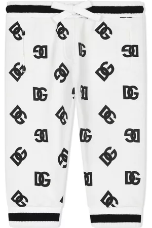 Dolce & Gabbana Kids Pantalones de chándal con logo DG estampado