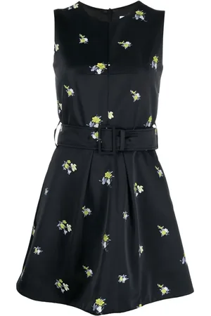 Patou Vestido corto bordado sin mangas