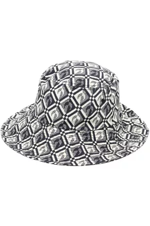 Marine Serre Sombrero de pescador con logo en jacquard