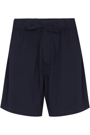 Tekla Bermudas de popelina de talle alto