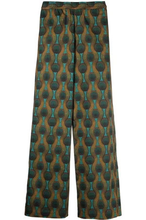 OZWALD BOATENG Pantalones con estampado geométrico