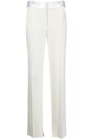 Stella McCartney Pantalones con cinturilla de satén
