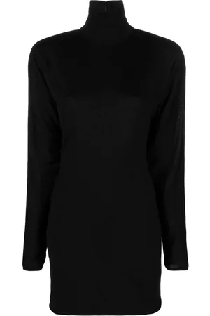 Serafini Vestido de punto con cuello vuelto