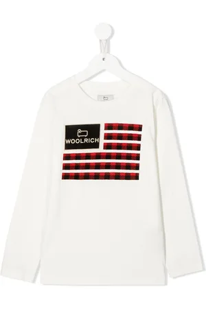 Woolrich Camiseta con bandera y logo