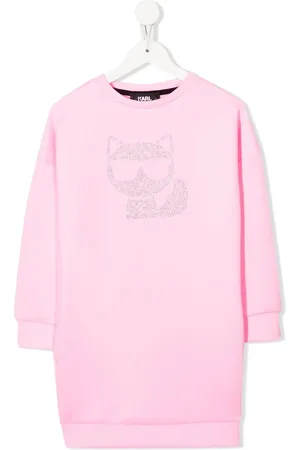 Karl Lagerfeld Vestido estilo sudadera con logo
