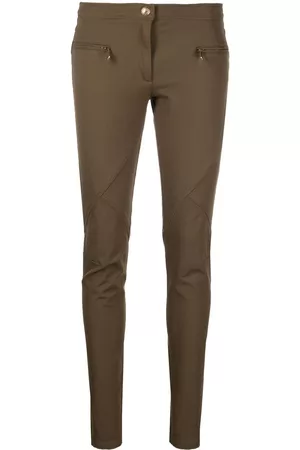 VERSACE Pantalones slim de canalé 2000