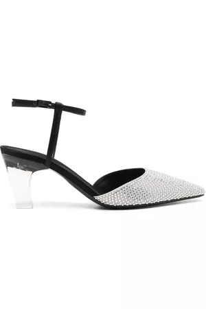 Giorgio Armani Zapatos de tacón de 80mm con detalles de cristal