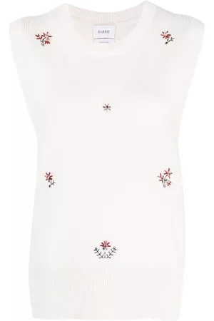 Barrie Top con bordado floral