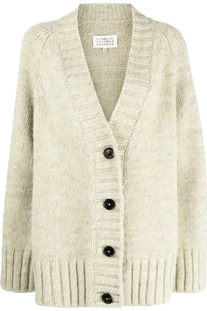 Maison Margiela Cárdigan Botanical Dye con cuello en V