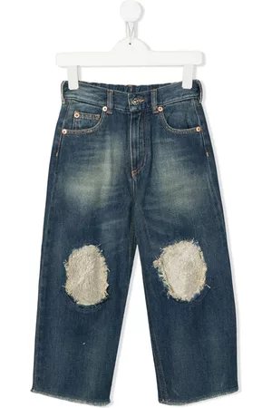 Maison Margiela Vaqueros anchos con detalle de parche