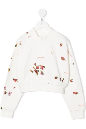 Palm Angels Sudadera corta con motivo floral