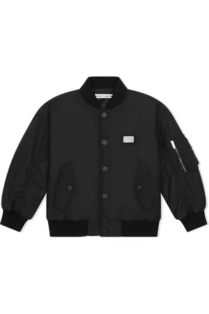 Dolce & Gabbana Plumífero bomber con etiqueta del logo