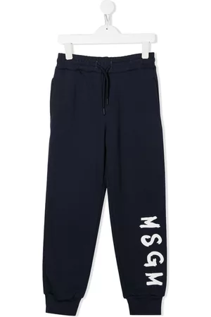 Msgm Pantalones de chándal con logo y cordones