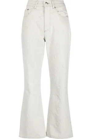 Stella McCartney Pantalones acampanados con logo