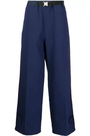 SACAI Pantalones anchos con cinturón