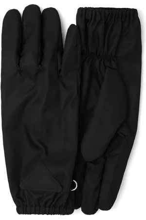 Prada Guantes con logo triangular