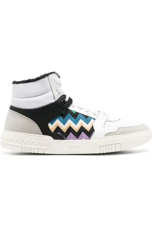 Missoni Zapatillas altas con motivo en zigzag