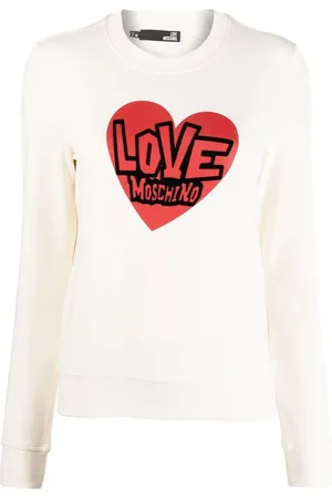 Moschino Sudadera con corazones estampados
