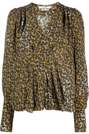 Marant Etoile Blusa estampada con cuello en V