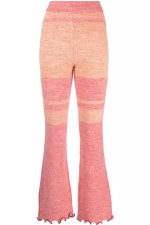 Andersson Bell Pantalones de puno con rayas estampadas