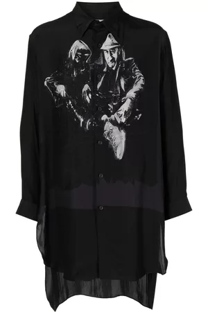 YOHJI YAMAMOTO Camisa con estampado gráfico