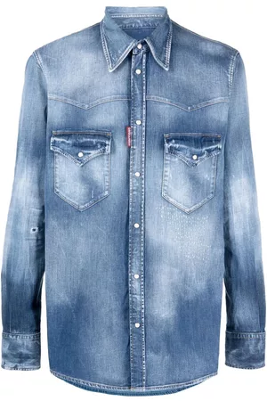 Dsquared2 Falda vaquera con efecto envejecido