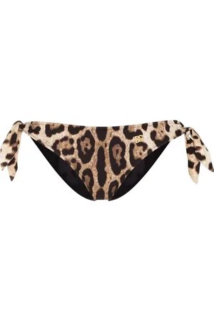 Dolce & Gabbana Bragas de bikini con motivo de leopardo