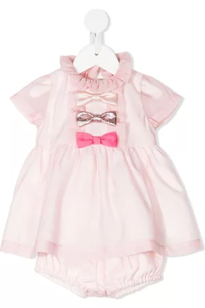 HUCKLEBONES LONDON Conjunto de vestido y pololos con lazo