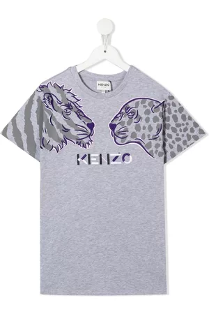 Kenzo Vestido estilo camiseta con logo bordado