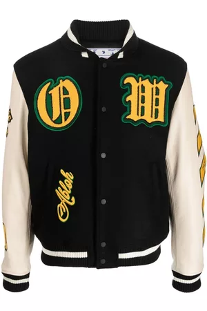 OFF-WHITE Chaqueta varsity con parche del logo
